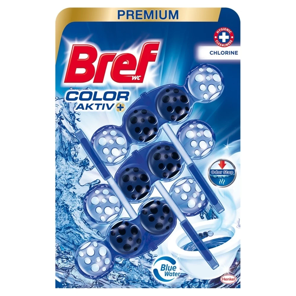 Bref WC kuglice Activ chlorine, 3x50g, Plavi