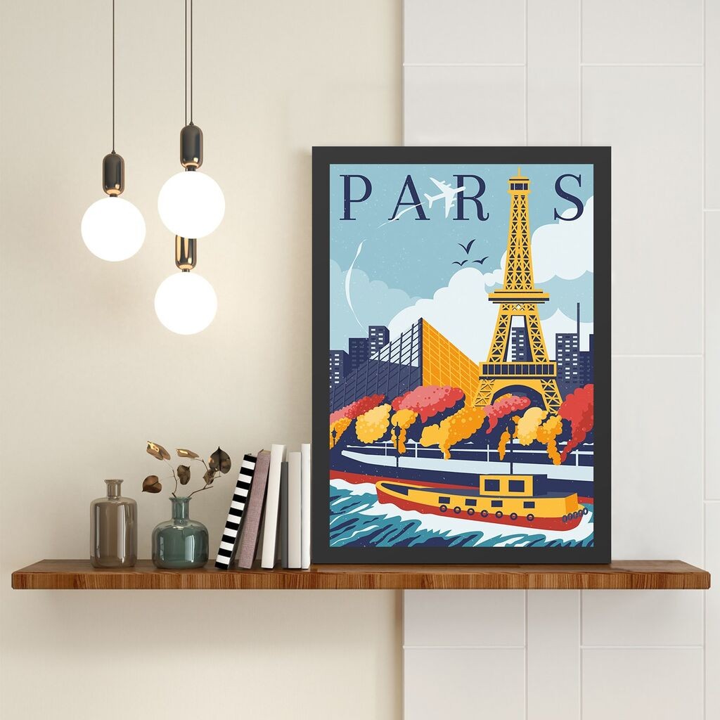 Wallity Uramljena slika Paris 4, 55x75 cm