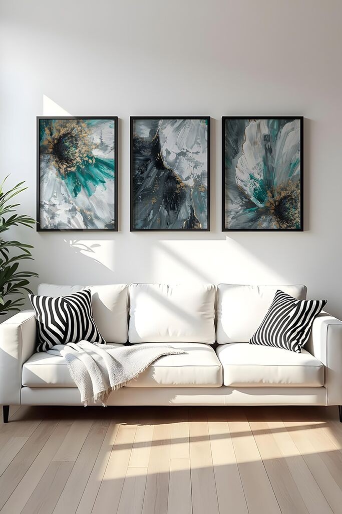 Wallity Uramljena slika Huhu472S, 50x70 cm , 3 dela