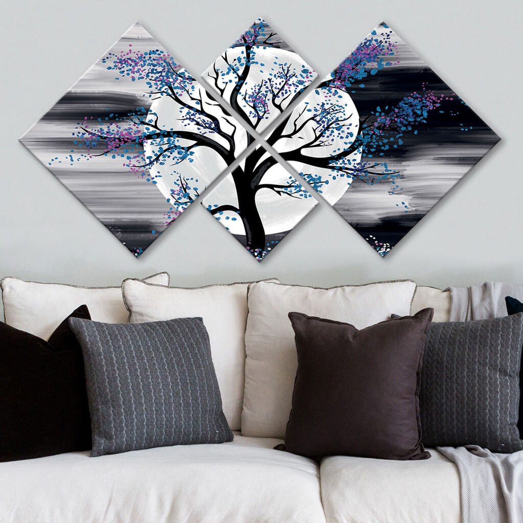 Wallity Slika 4MDF1877649013, 60x115 cm, 4 dela