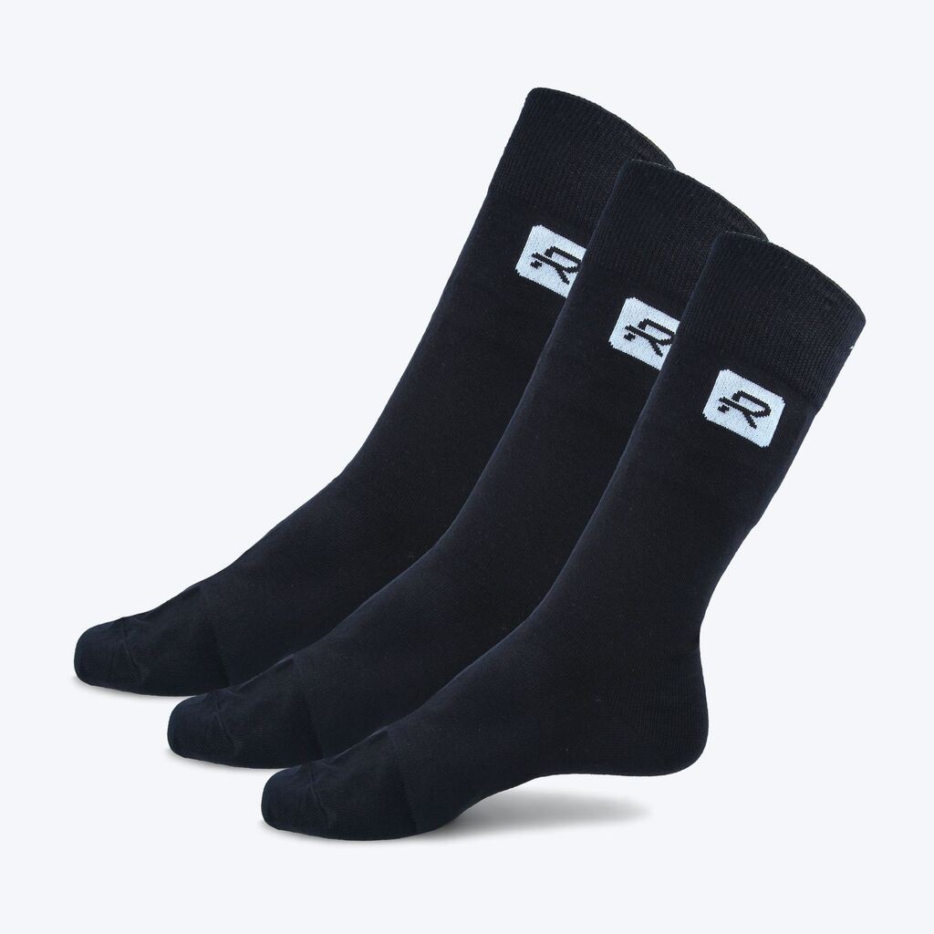 Rang Čarape Classic High Thin, 3 komada, Crne