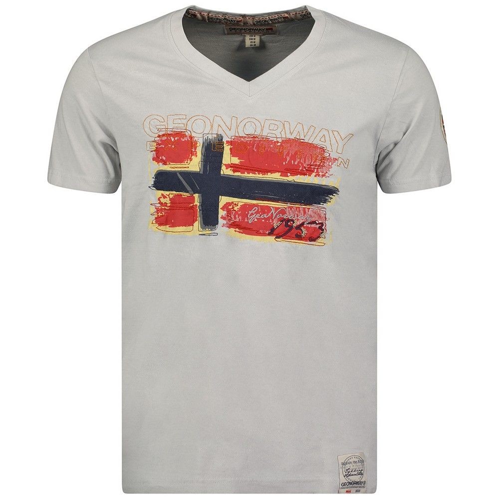 Geographical Norway Muška majica Joasis ss 401, Siva