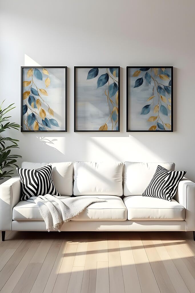 Wallity Uramljena slika Huhu476S, 50x70 cm , 3 dela