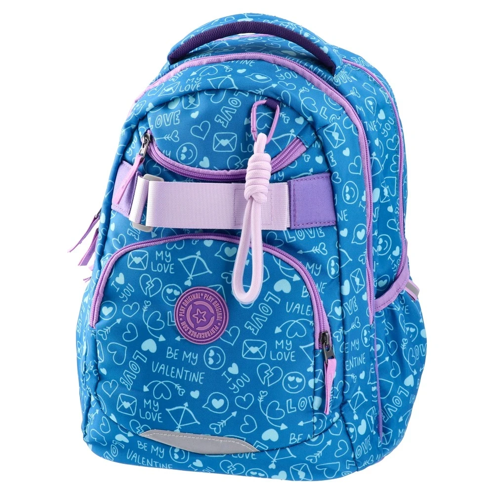 Play Školski ranac za dečake Love Apollo 252, 41x31x21cm, Plava