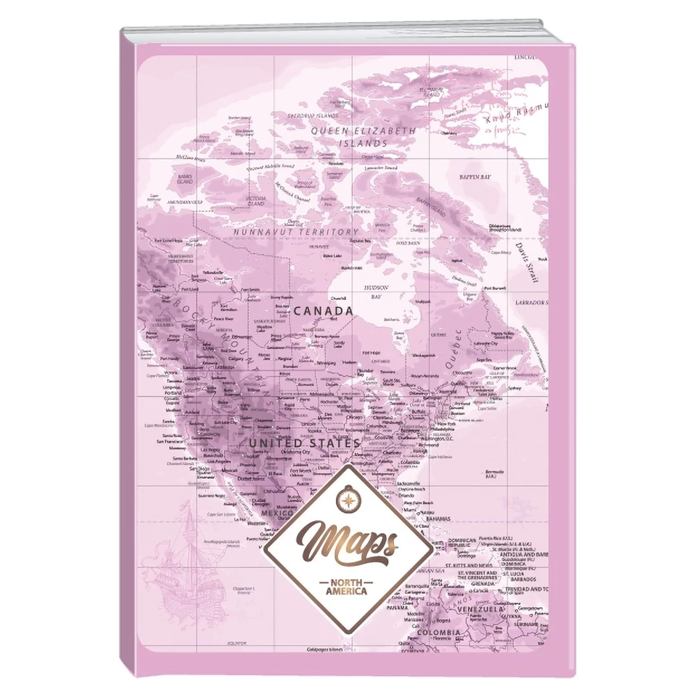 Play Sveska Severna Amerika Maps, A5, Karo, 96 listova