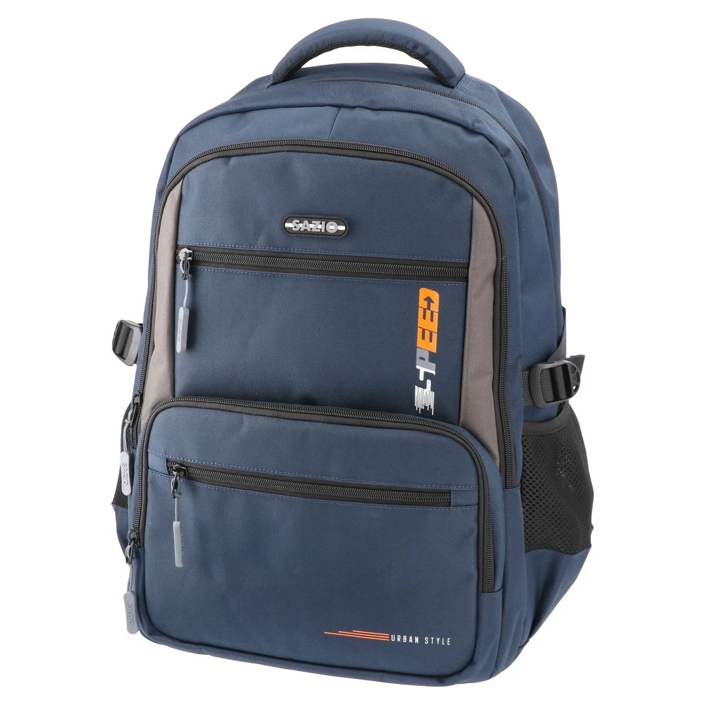 Sazio Neo Školski ranac za dečake Lomo Pop cool, 43x30x18cm, Teget