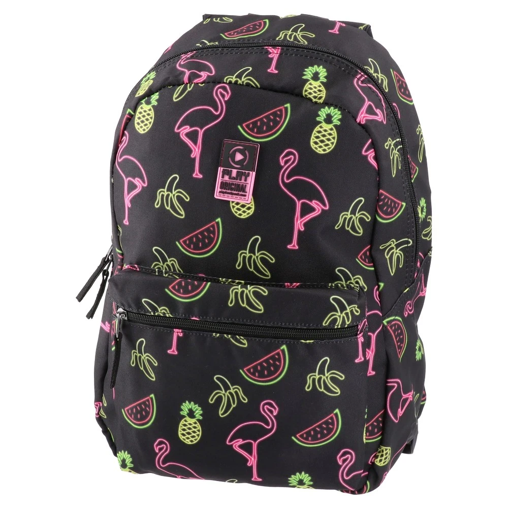 Play Školski ranac za devojčice X32 4Pack, 40x28x18cm, Crni