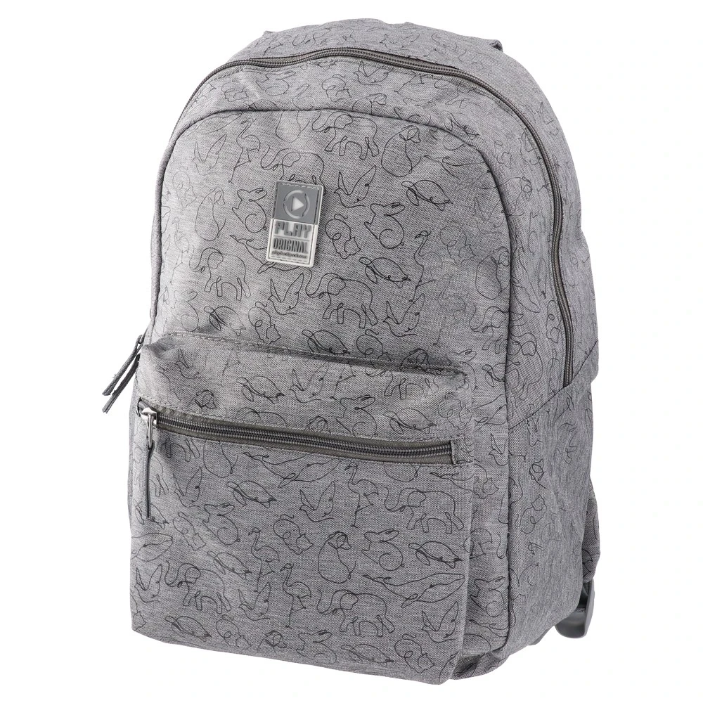 Play Školski ranac za dečake X27 4Pack, 40x28x18cm, Tamnosivi