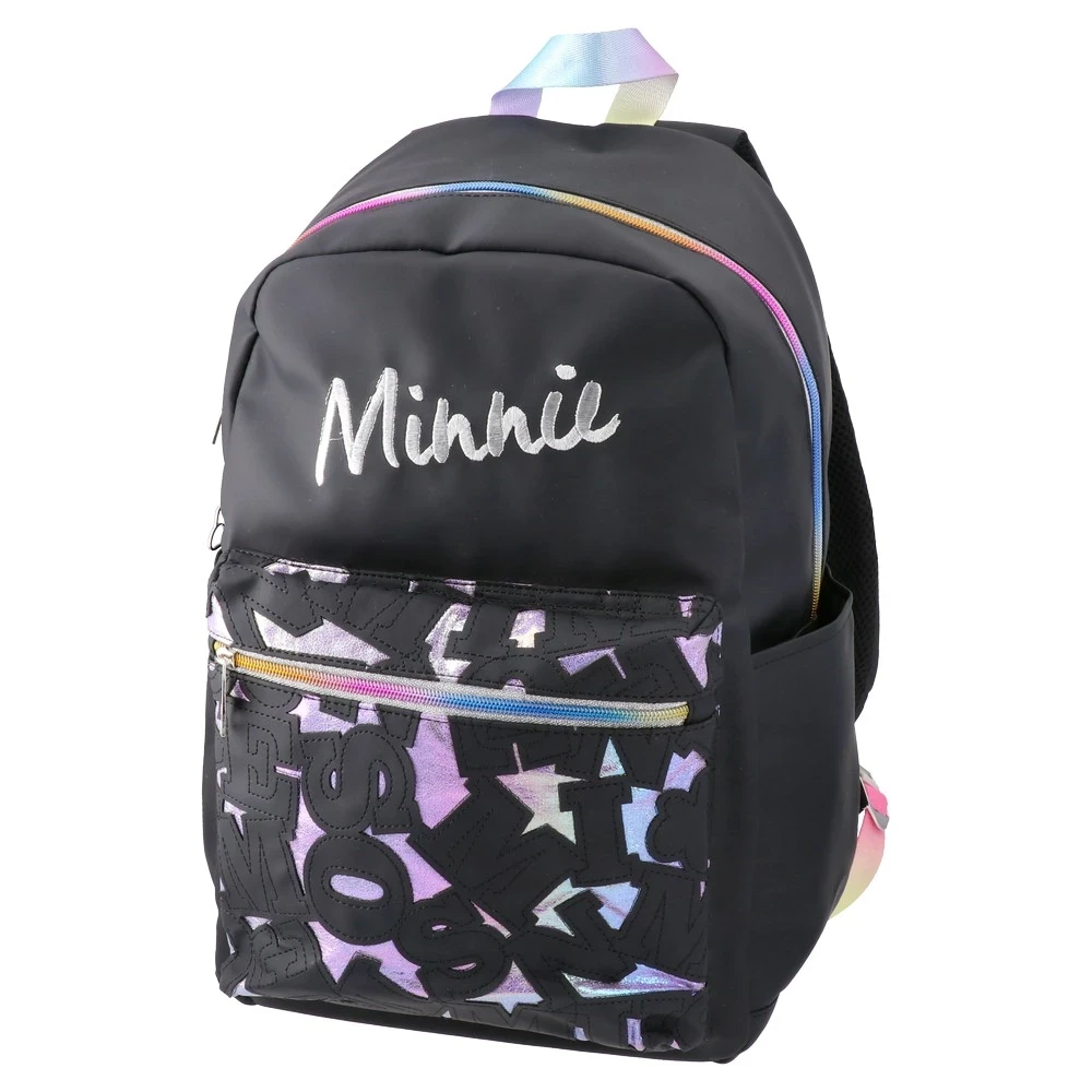 Ranac za devojčice Minnie Mouse, Fashion letters Pop teen, 43 x 30 x 20 cm, Crni