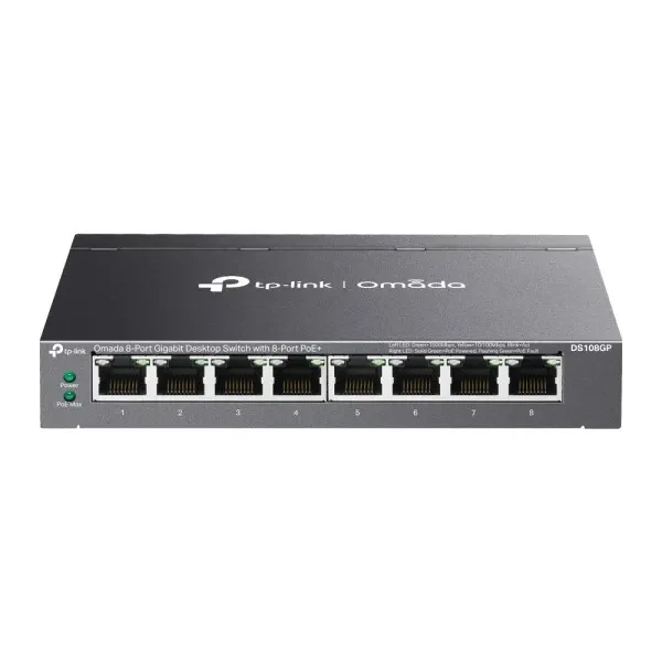 TP-Link LAN Switch DS108GP, 1G, 8-portni,  PoE, 65W