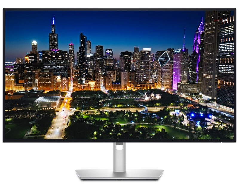 Dell Monitor U3225QE, 31.5", 3840x2160, 4K UHD, IPS, 120Hz, 5ms, HDMI, USB-C, Srebrne boje