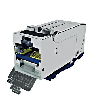 Schrack Modul RJ-45 HSEMRJ6GS2, 6A/10G, STP(SFB)