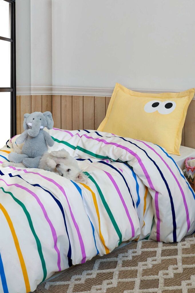 L'essentiel Maison Komplet posteljine Funny, 140x200 cm, Bela