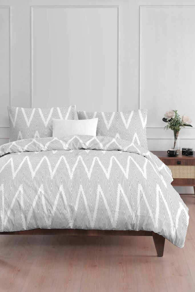 L'essentiel Maison Komplet posteljine Olivia, 140x200 cm, Sivi