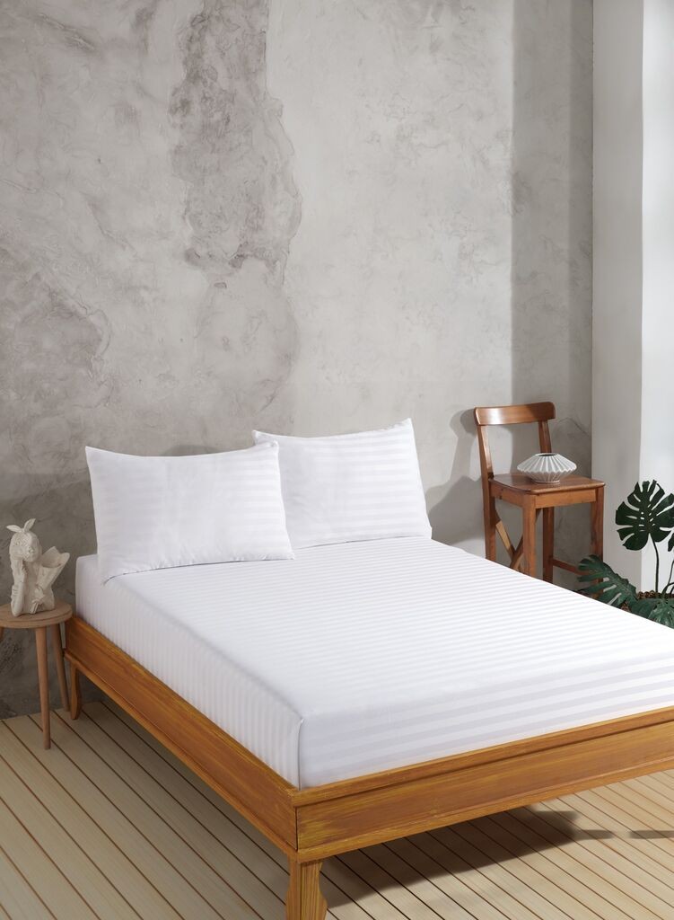 L'essentiel Maison Komplet posteljine Water Yollu, 100x220 cm, Beli