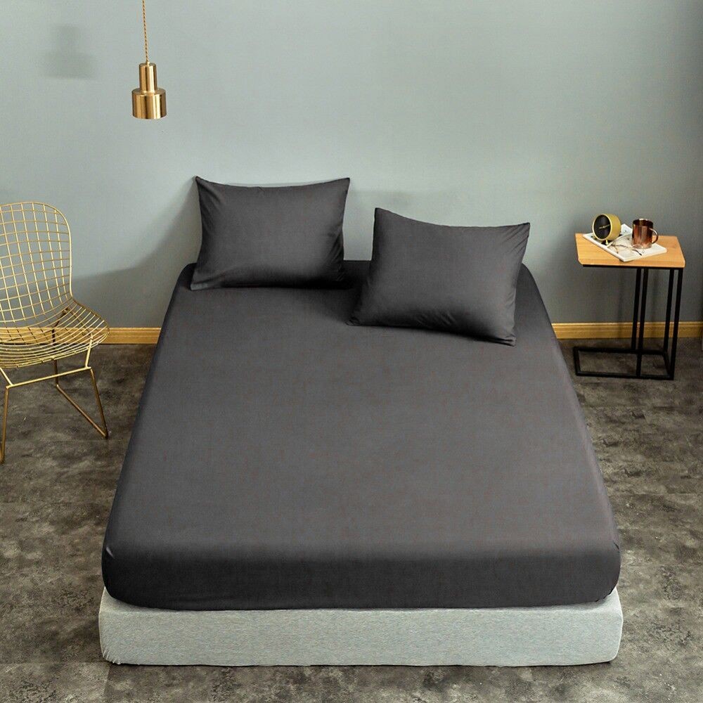 L'essentiel Maison Komplet posteljine Basic, 100x220 cm, Tamnosivi