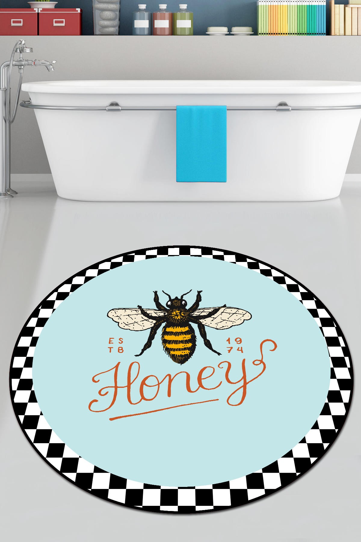 L'essentiel Maison Prostirka za kupatilo 140cm Šarena