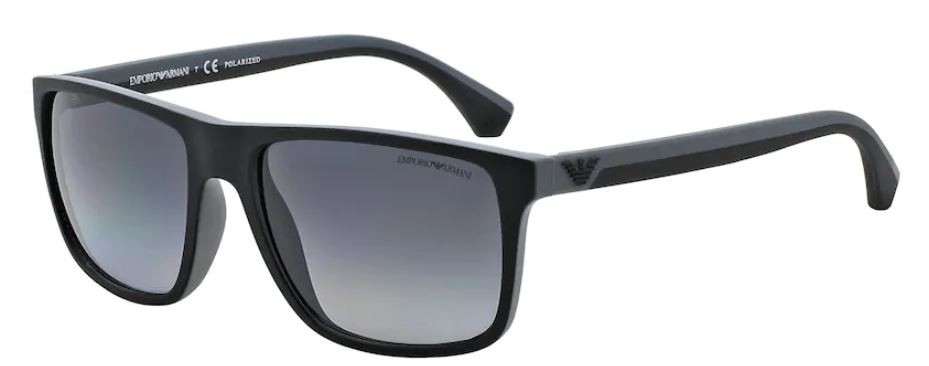 EMPORIO ARMANI Muške naočare za sunce 0EA4033 5229T356, Polarizovane, Crne