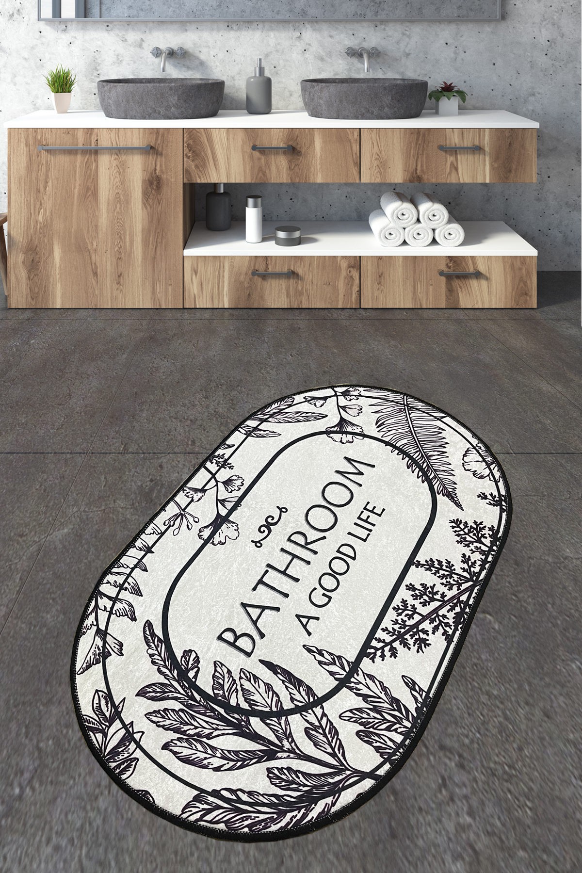 L'essentiel Maison Prostirka za kupatilo 70x120cm Šarena