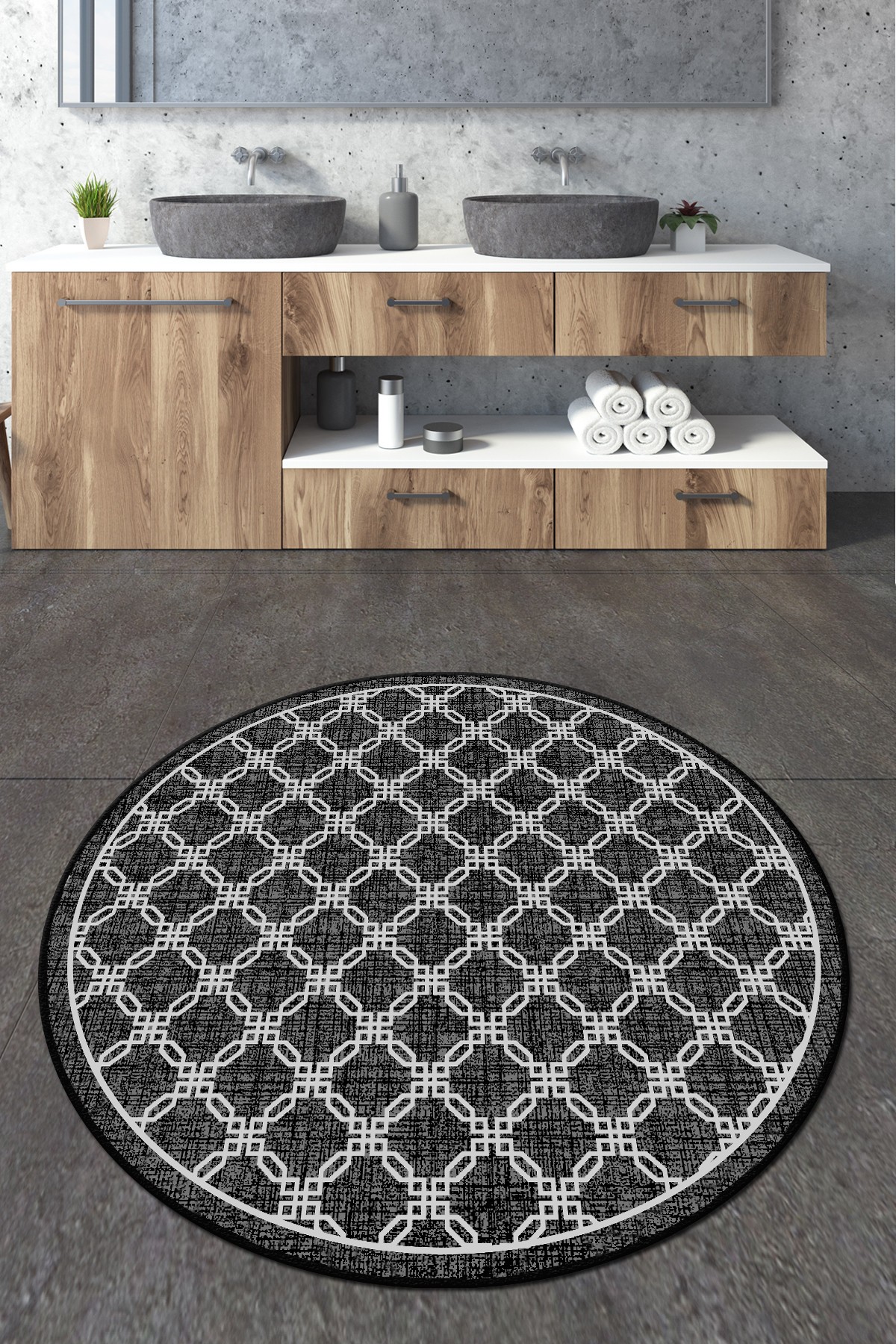 L'essentiel Maison Prostirka za kupatilo 140cm Šarena