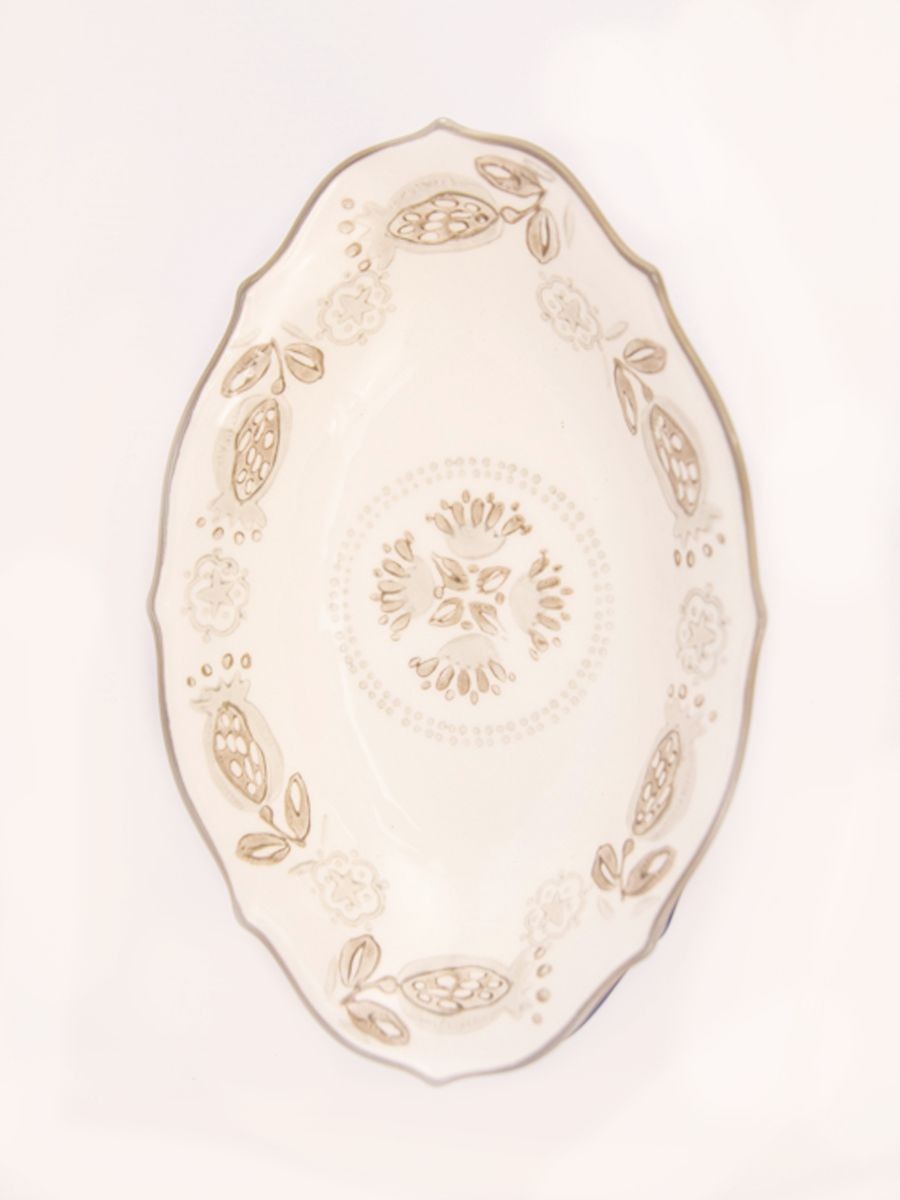 MAISON ADORABLE Činija RETRO 25x16 cm, Siva