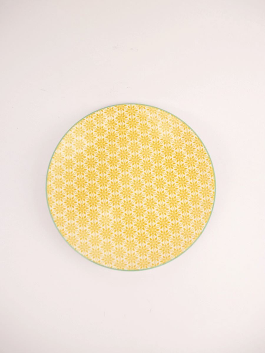 MAISON ADORABLE Plitki tanjir FLORAL SUNSHINE 20 cm, Žuti