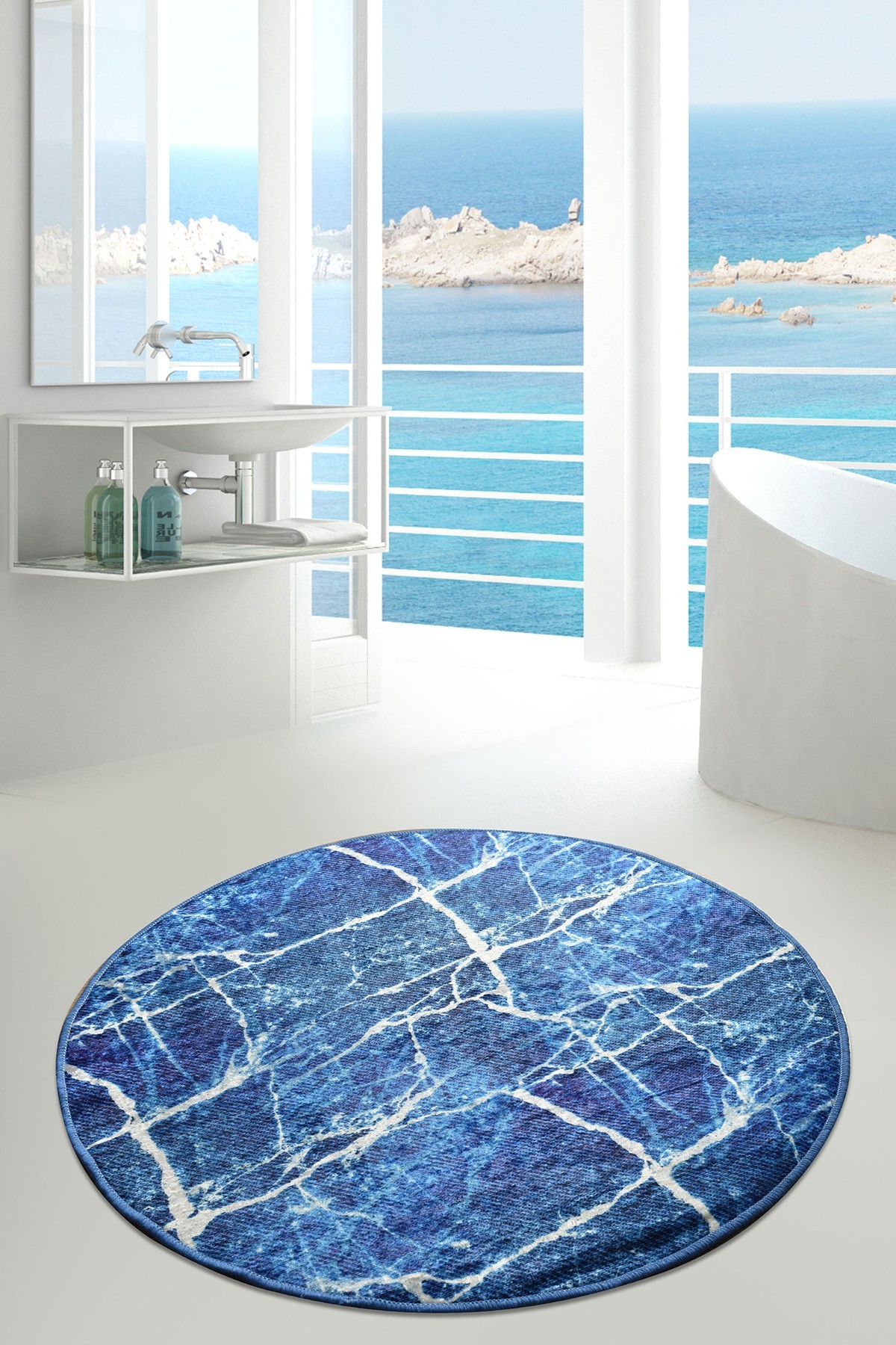 L'essentiel Maison Prostirka za kupatilo 100cm Šarena