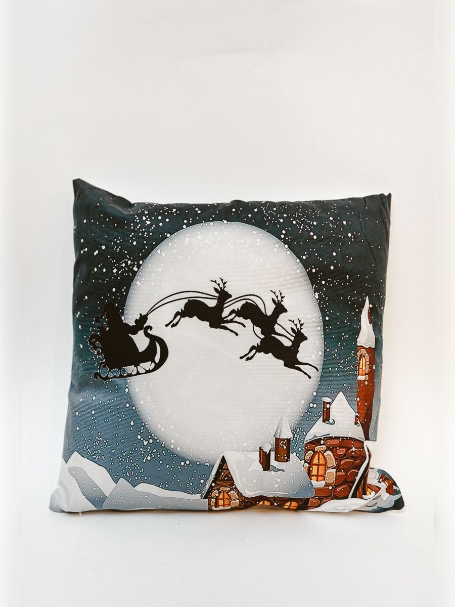 MAISON ADORABLE Novogodišnji jastuk, Crno- beli