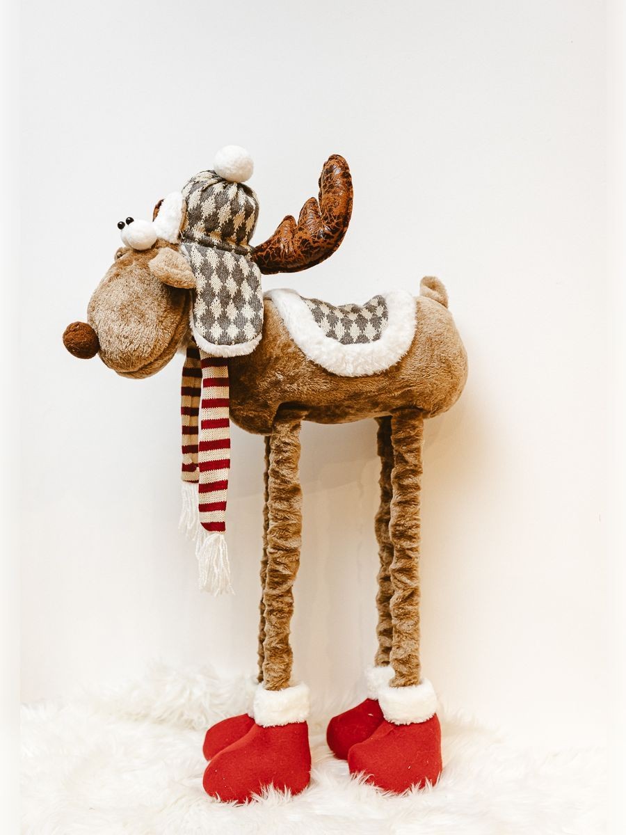 MAISON ADORABLE Novogodišnji irvas sa podesivom visinom do 65 cm, Braon