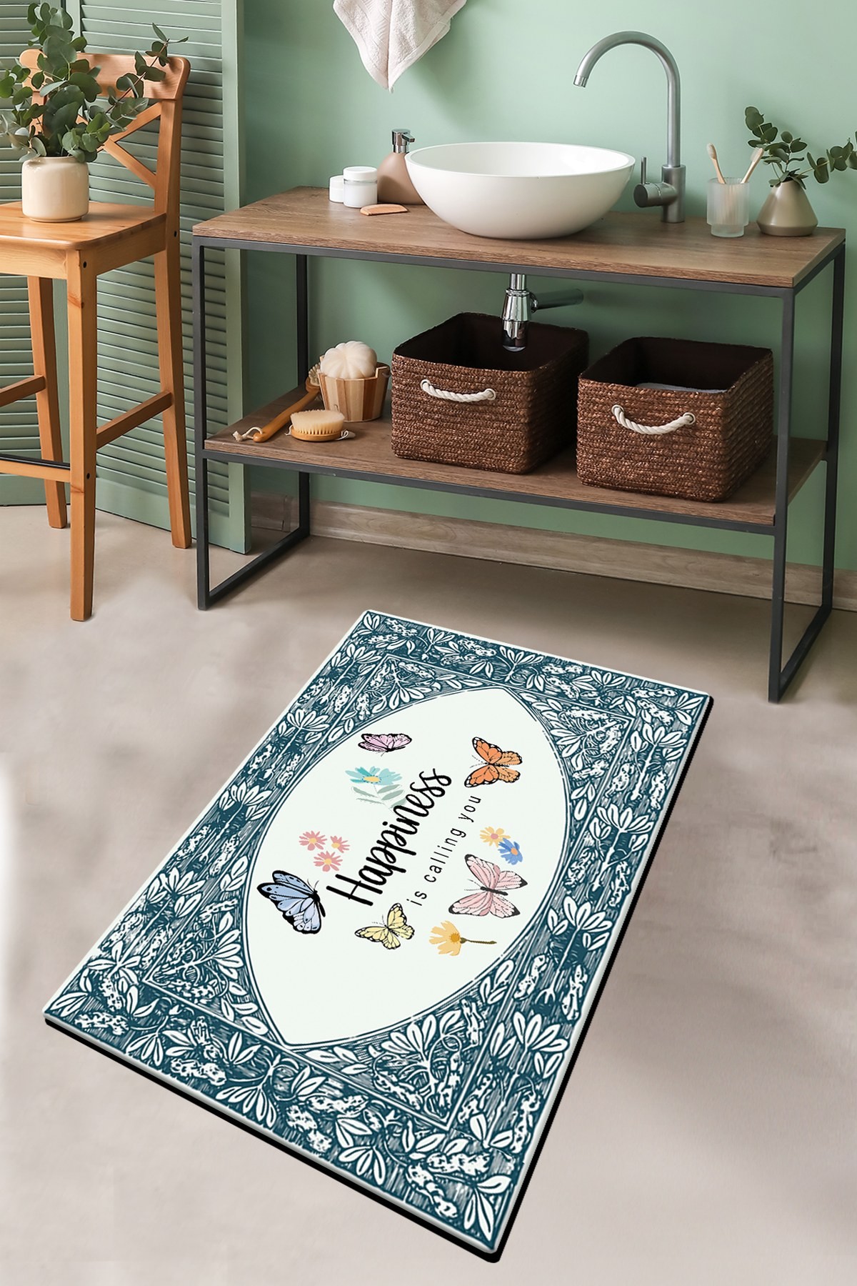 L'essentiel Maison Prostirka za kupatilo 70x120cm Šarena