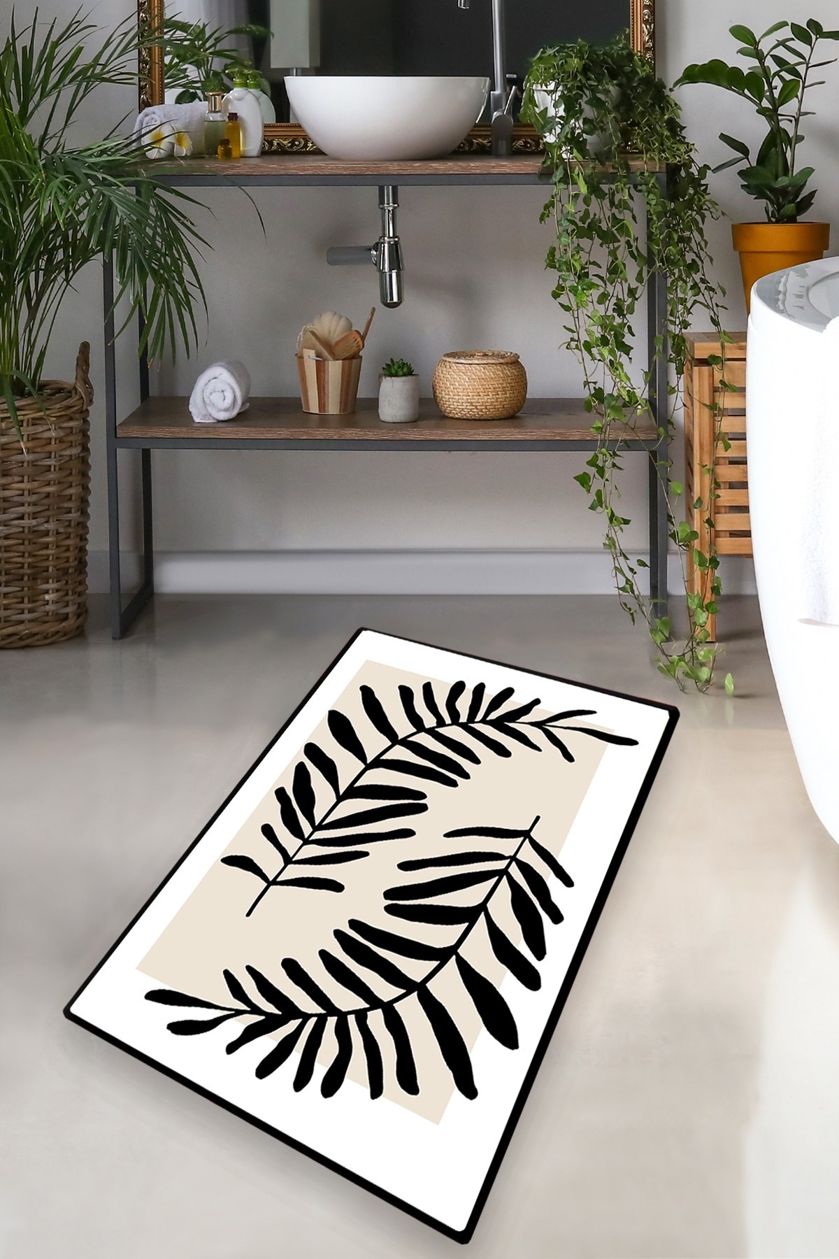 L'essentiel Maison Prostirka za kupatilo 70x120cm Šarena