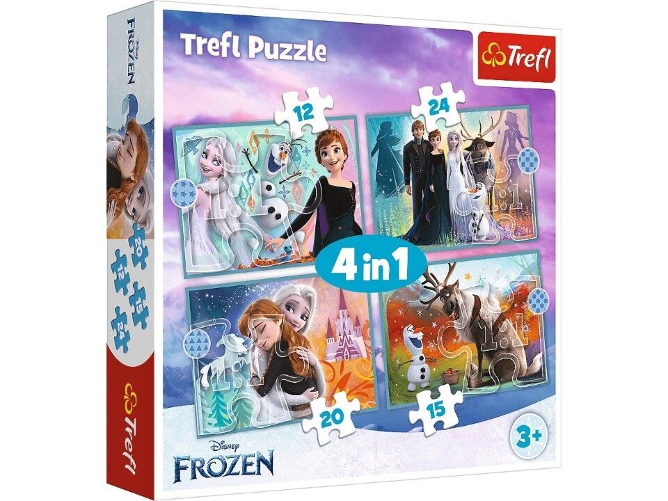 Trefl Slagalica Frozen, 4 komada, 71 deo