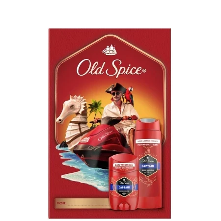 Old spice Muški kozmetički set Captain, Gel za tuširanje, Šampon 250ml i stik 50 ml