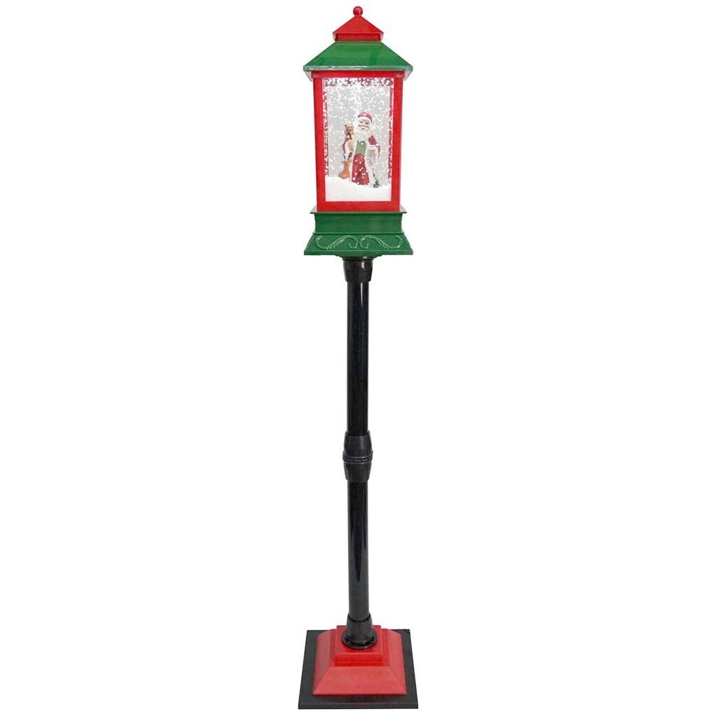 Novogodišnji podni fenjer, 148cm, Zeleno-crveni