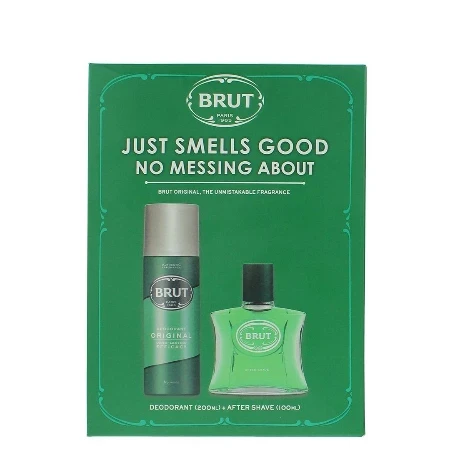 Brut Muški set Original, Dezodorans 200ml+after shave 100ml