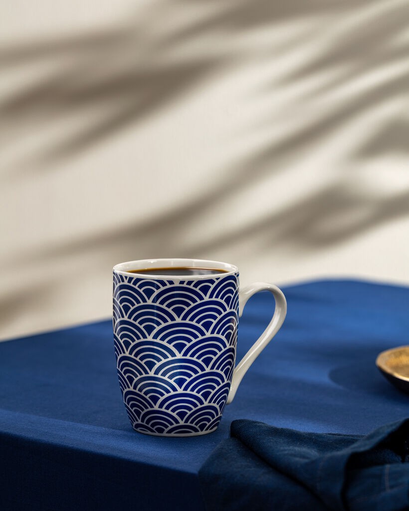 Madame Coco Šolja Reve Bleu Miller, 360 ml, Plavo-bela