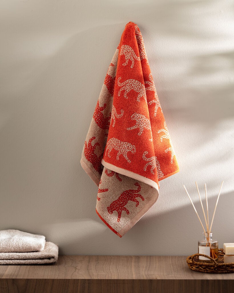 Madame Coco Leopard Peškir za lice, 50x85cm, Narandžasti