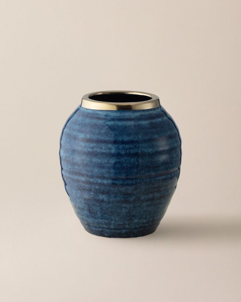 Madame Coco Vaza iris, 19x19x21.5 cm, Plava