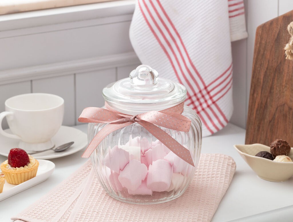 Madame Coco Staklena tegla sa poklopcem Odetta, 1000 ml, Providna