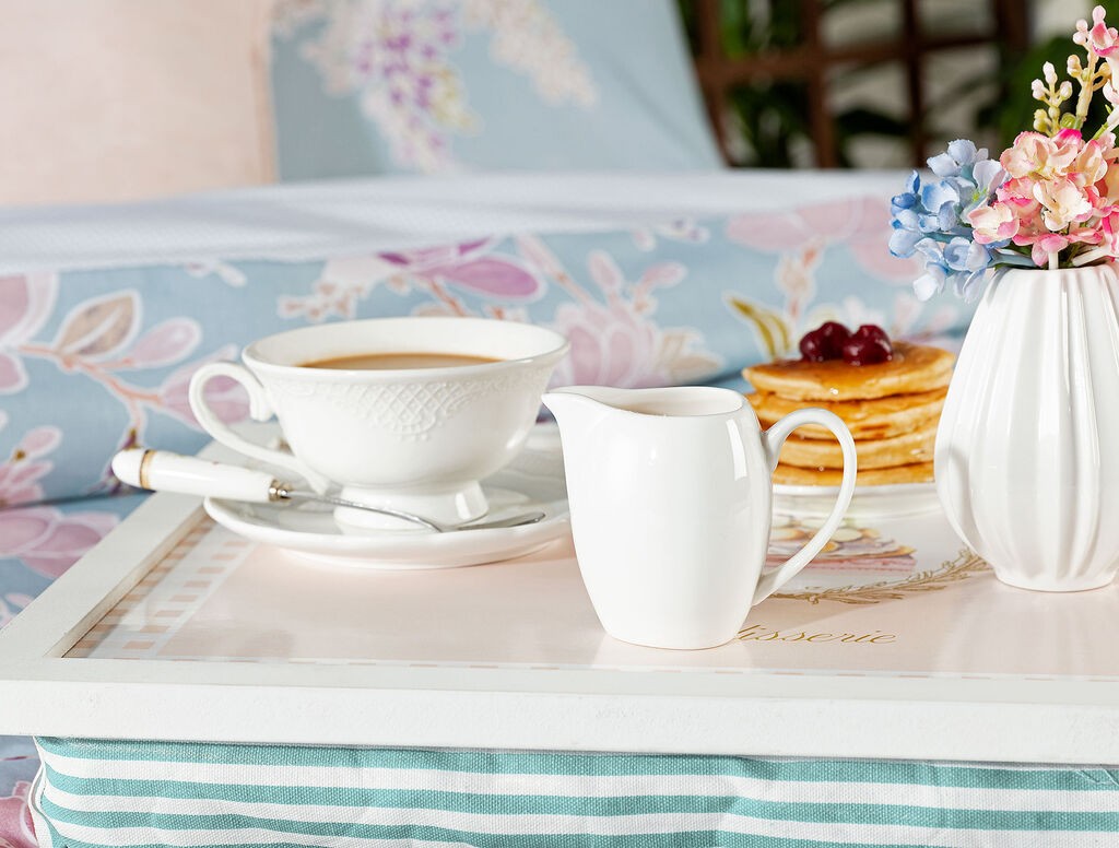 Madame Coco Posuda za mleko Petit , 110 ml, Bela