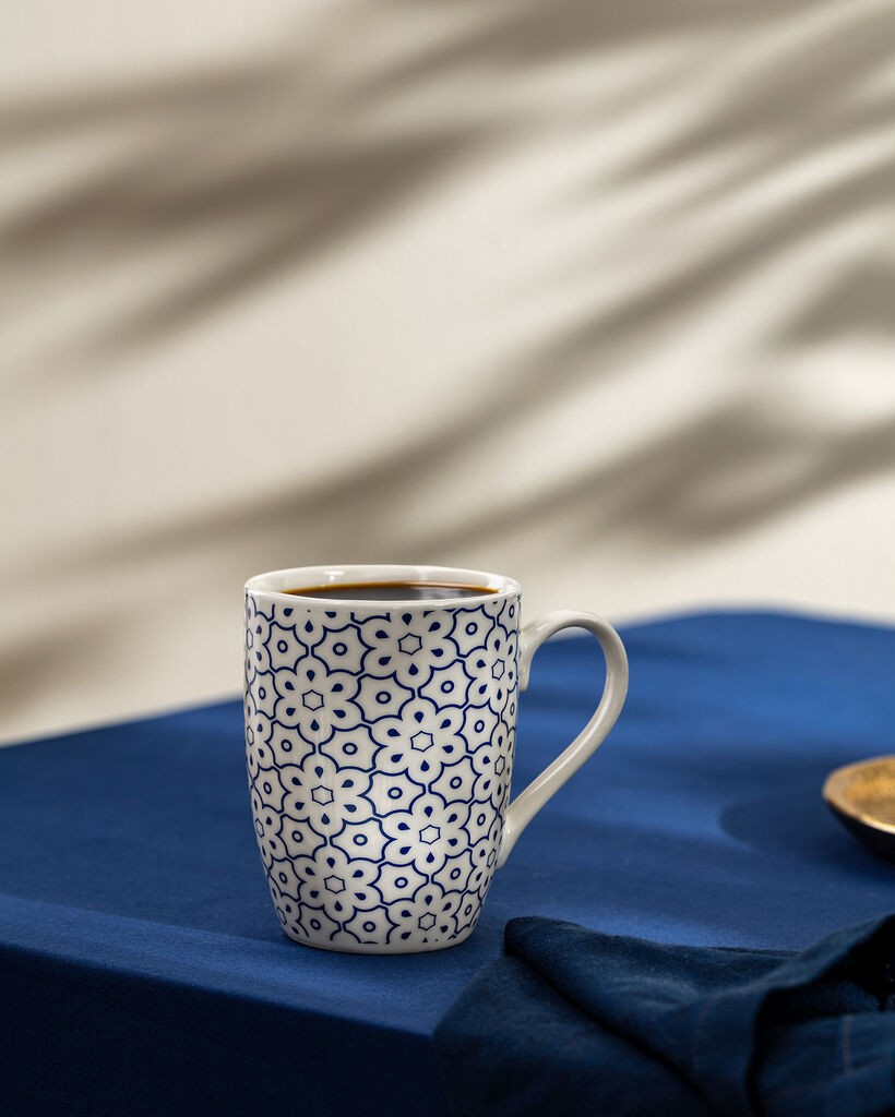 Madame Coco Šolja Reve Bleu Fiona, 360 ml, Plavo-bela