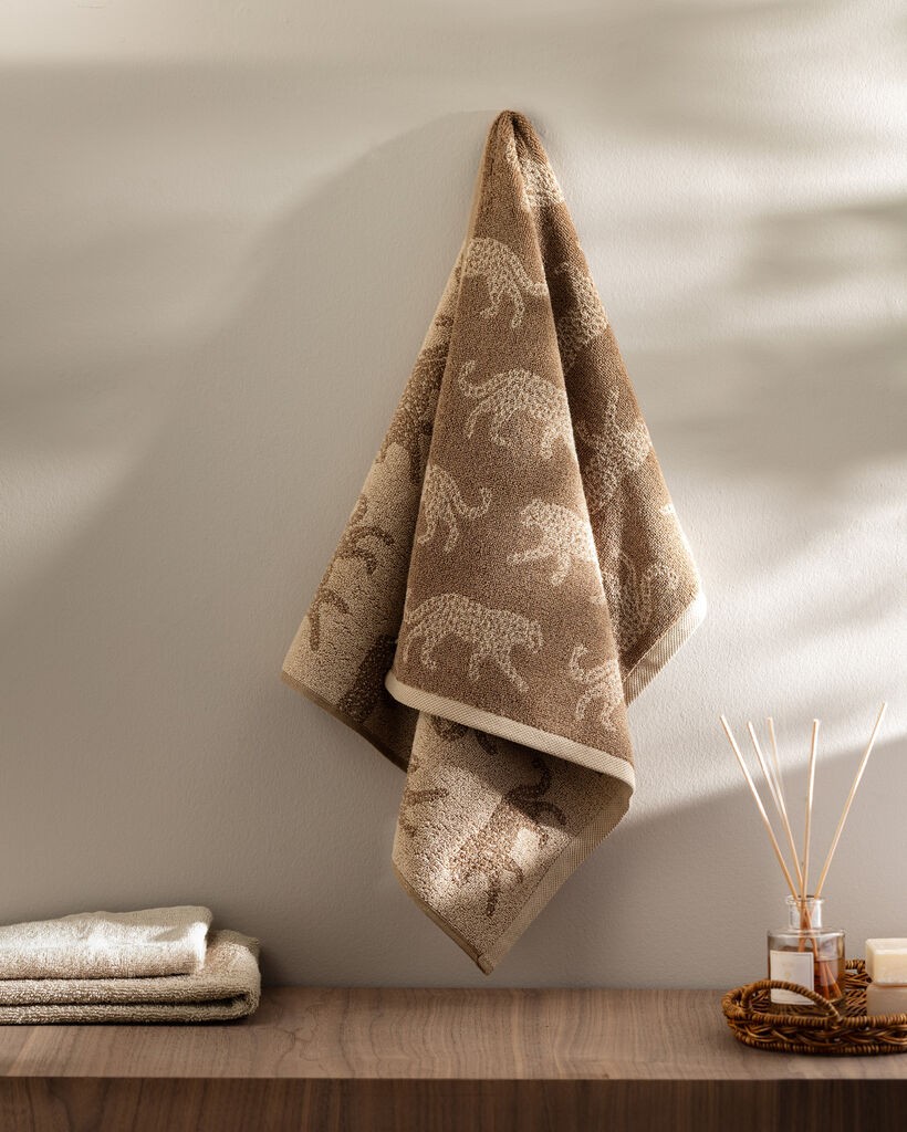 Madame Coco Leopard Peškir za lice, 50x85cm, Braon