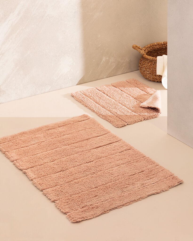 Madame Coco Set 2 prostirke za kupatilo Bleuet, Roze