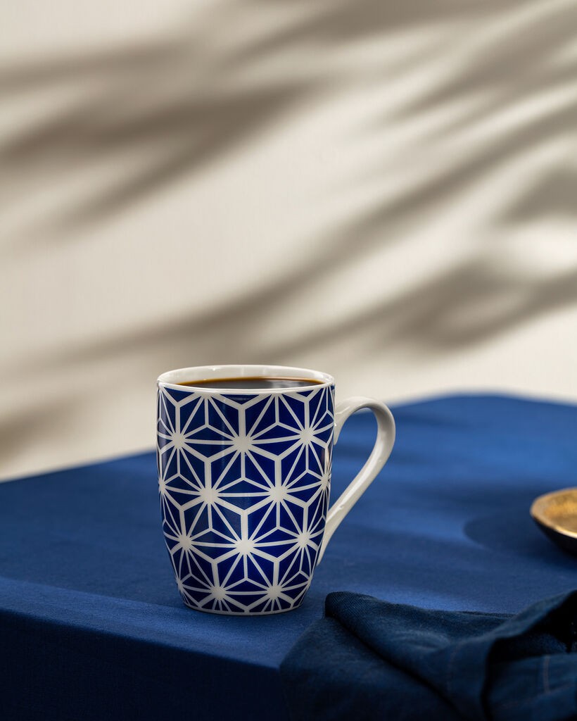 Madame Coco Šolja Reve Bleu Sandy, 360 ml, Plavo-bela