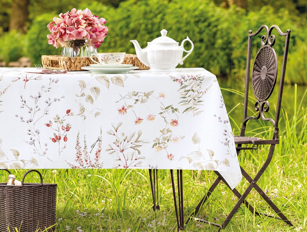 Madame Coco Stolnjak Gemma, 140x200 cm, Beli