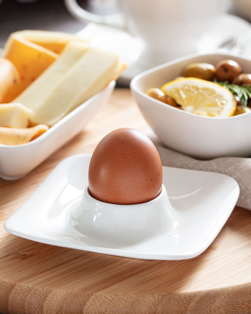 Madame Coco Posuda za serviranje jaja Petit , 11x11x1.5cm, Bela