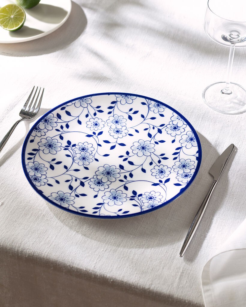 Madame Coco Tanjir za desert Reve Bleu, 25 cm, Plavo-beli