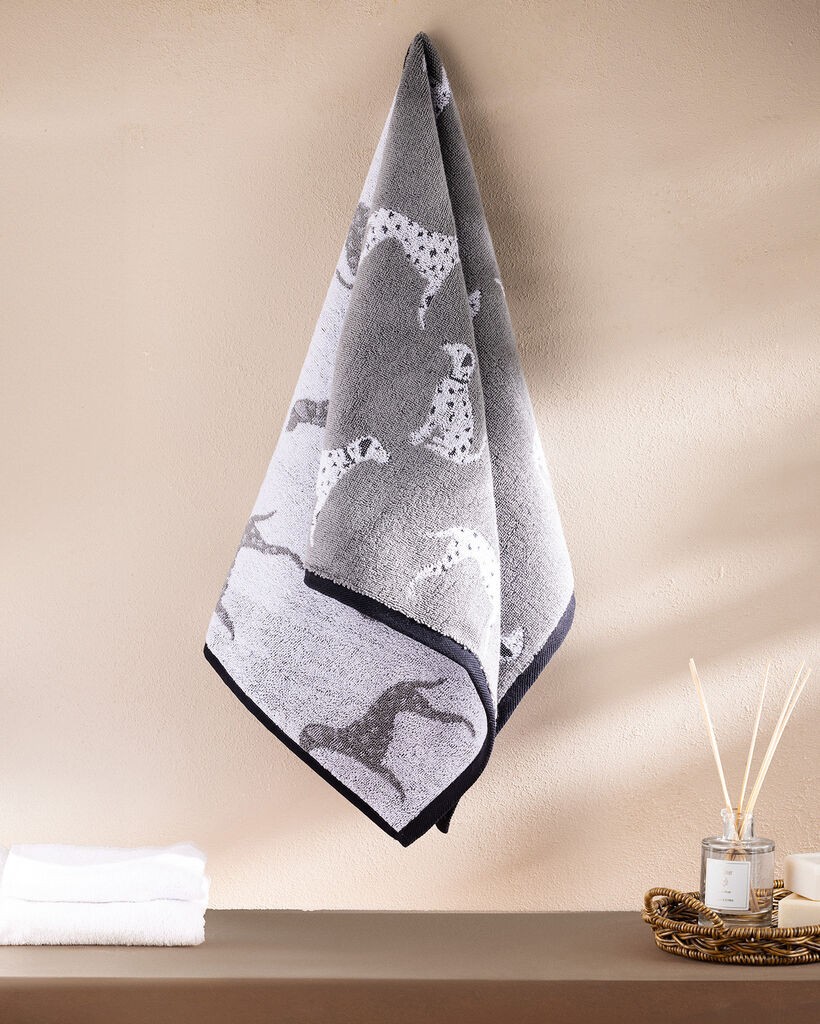 Madame Coco Peškir za lice Dalmatien, 50x85cm, Sivi