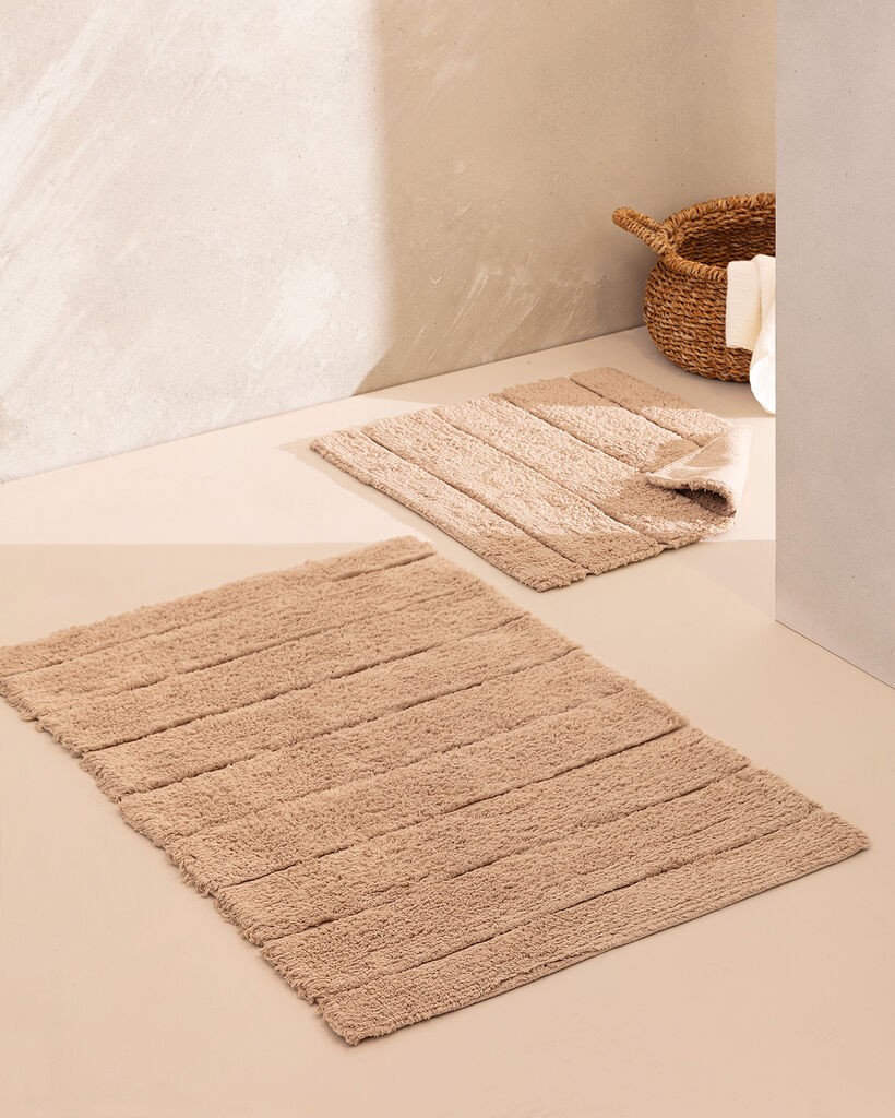 Madame Coco Set 2 prostirke za kupatilo Bleuet, Bež