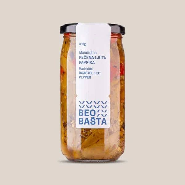 Beobašta Pećena belolučena paprika Ljuta, 330g